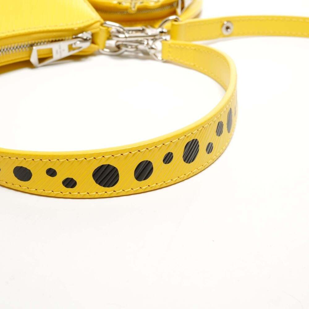 Louis Vuitton Epi Leather Yayoi Kusama Malellini Shoulder Bag in Yellow - Picture 12 of 15